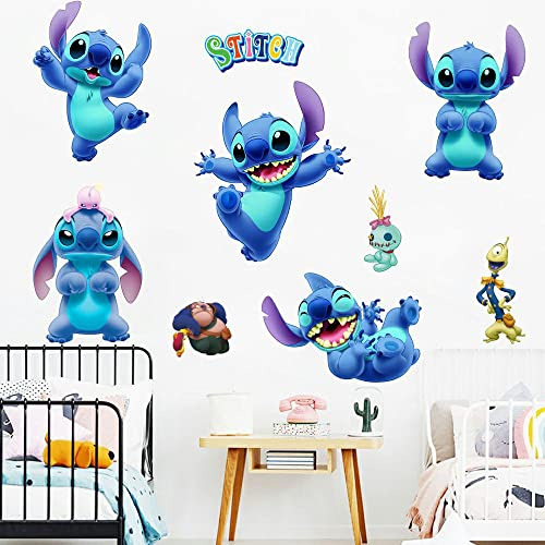 Pegatinas De Pared De Lilo Y Stitch Niños, Pegatinas D...