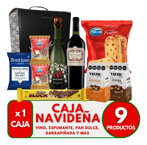 Caja Navideña Premium Rutini - Box Regalos Empresariales