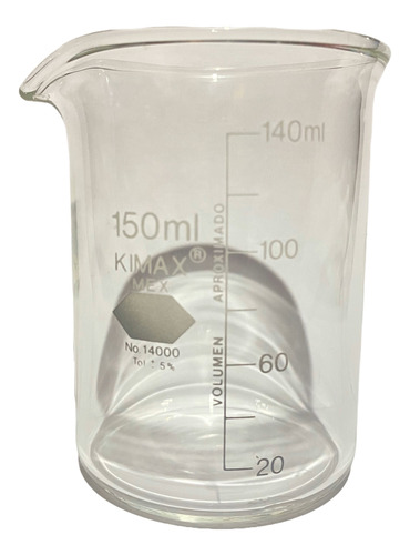 Vaso De Precipitado 150 Ml Kimax Mex Tol 5%