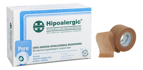 Cinta Adhesiva Microporosa Hipoalergenica 2,5cmx9m X12u Piel