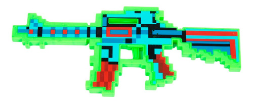 Pistola Minecraft Con Luz Y Sonido Metralletas Luces Juguete