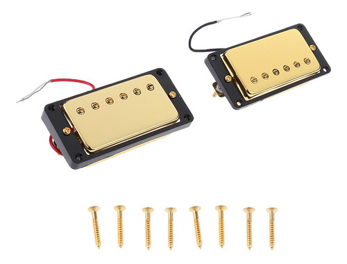 Juego De Pastillas Humbucker Con Sellado Dorado Para Piezas