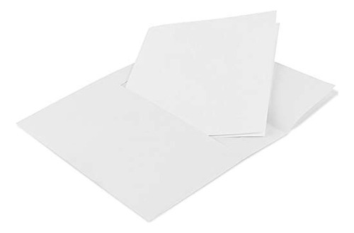 Tarjetas En Blanco De Peso Pesado Con Sobres Blancos 5 X 7