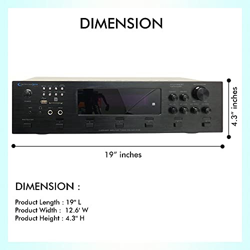Amplificador Híbrido Bluetooth Digital Technical Pro De 6000
