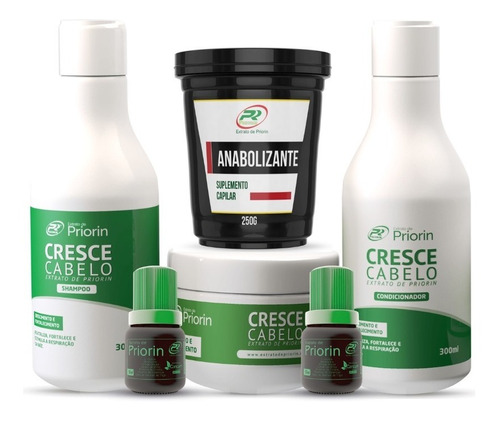 Cresce Cabelo Priorin Kit + Brinde Anabolizante Frete Unico