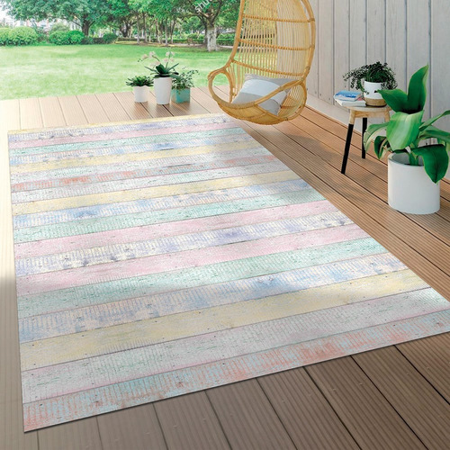 Alfombra Vinílica Madera Vintage Venecia 140 X 220 Cm