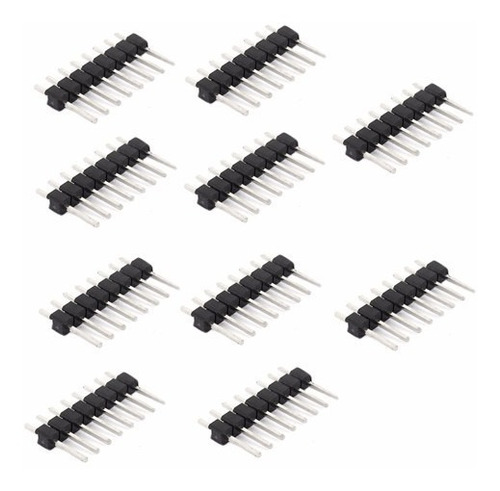 50 X Tiras De 8 Pines Macho De 2.54mm Arduino Pic Rectos