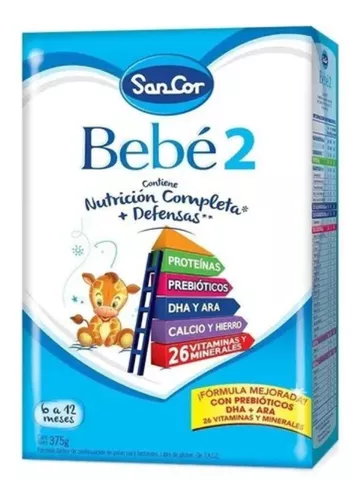 Leche Infantil Polvo Sancor Bebé 1 (0 a 6 Meses) 375g - SANCOR