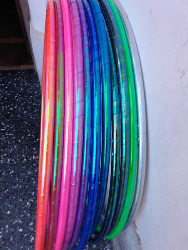 Aro Hula Hoop Circo Y Danza - Fijo Encintado Tornasol