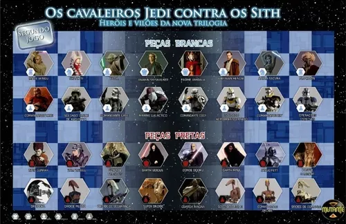 Xadrez Star Wars C/ 32 Peças + Tabuleiro! - S/ Juros