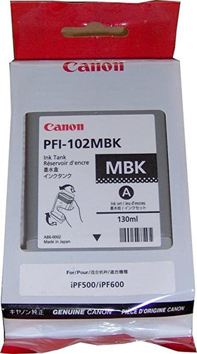 Canon Pfi-102mbk Imageprograf Ipf500 600 655 750 510 755 760
