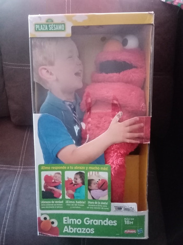 Peluche Gigante Elmo Grandes Abrazos Plaskool Hasbro 60 Cm