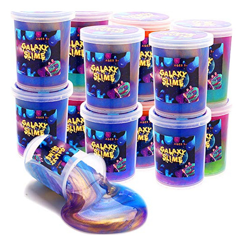 Magictoy 24 Packs Colorida Galaxia Slime, Estirado 4z8he