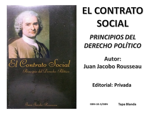 Libro El Contrato Social De Rousseau Ppio Dcho Político