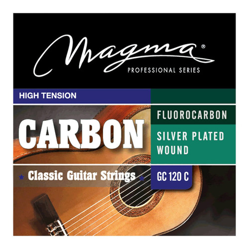 Encordado Guitarra Clasica Magma Gc110c Tension Media Carbon