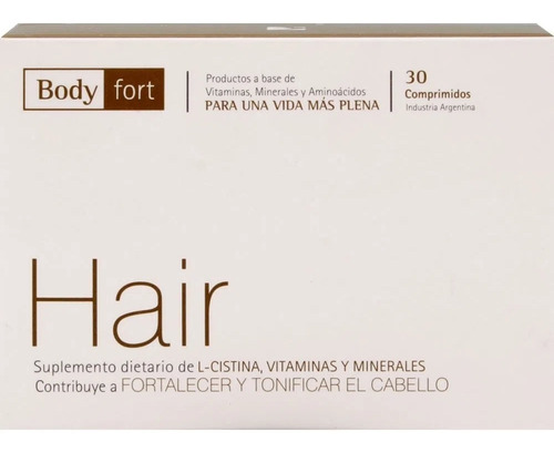 Imagen 2 de 2 de Suplemento En Comprimidos Natufarma Hair En Caja 30 Un