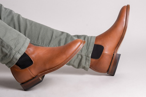 Botín Casual Dasalo Goodyear Welt 100% De Piel Para Hombre