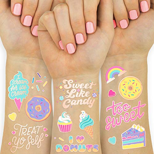 Xo, Fetti Donut Party Supplies Tatuajes Temporales - 48 Esti