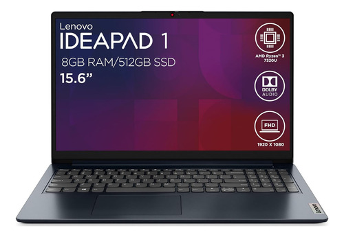 Laptop Lenovo Ideapad Ryzen 3 7320u 8gb 512gb 15.6  Fhd