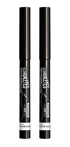 Delineadores - Rimmel, Scandaleyes Thick & Thin Eyeliner Red