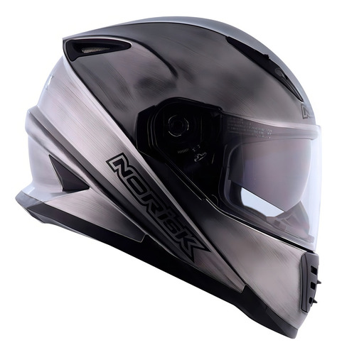 Casco Norisk Ff302 con interior cromado en hierro