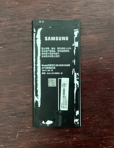 Batería De Samsung Galaxy J7 Prime Eb-bg610abe | Refacciones (Usado)