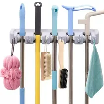 Comprar Colgador Organizador De Escobas Trapeadores 5 Espacios