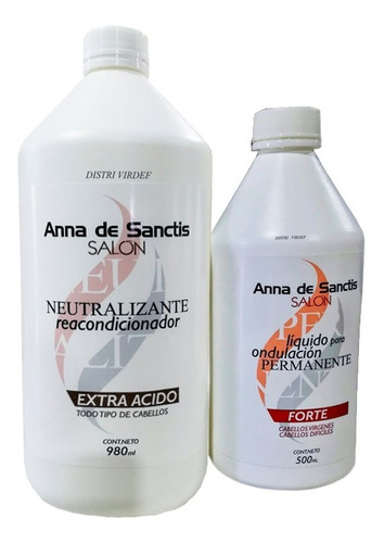 Liquido Para Permanente + Neutralizante Anna De Sanctis 