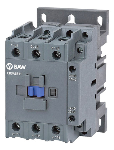 Contactor Tripolar Baw 65 Amper 220v 30 Kw 1 Na + 1 Nc