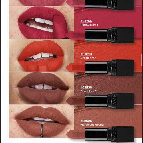 Labial Ultra Matte Tono Chocolate Crush Ultra Color Avon