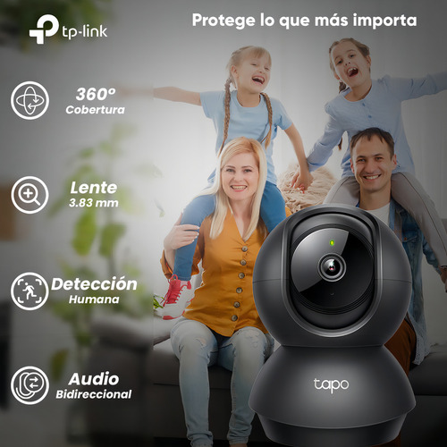 Tapo & Cronos Cámara De Seguridad Para Interiores Tapo-c211-plus-256 + Microsd 256gb Definición 2k 360° Detección De Movimiento Y Llanto De Bebé Audio Doble Vía Modo Privacidad Control Por Voz Cctv