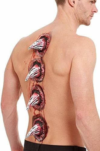 Maquillaje - Make-up Fx, Latex Spike Wounds, Red, With Adhes