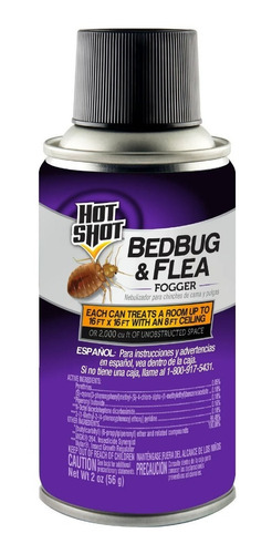 Hot Shot Bedbug & Flea Fogg Fumiga Chinches De Cama Y Pulgas