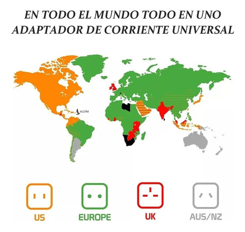 Clavijas Adaptadoras Universal Convertidores Enchufes
