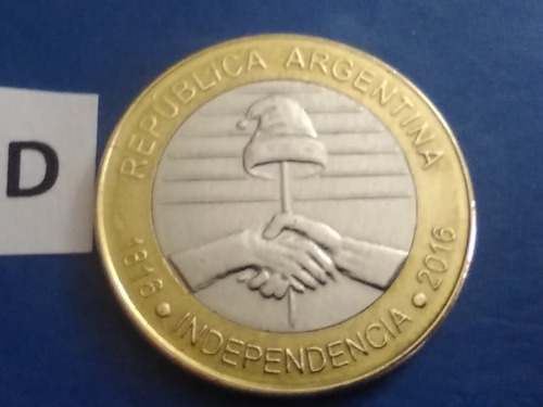 Monedas De 2 Pesos Años 2016 Independencia 1816 2016 Argenti