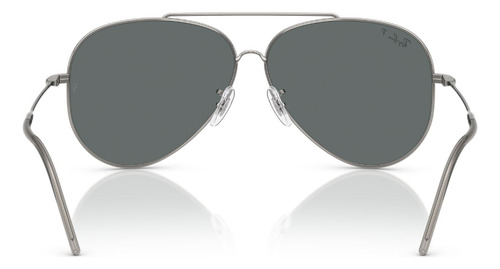 Lentes De Sol Aviator Reverse Ray-ban Rbr0101s00481 Color Gris Lente Gris Varilla Gris Armazón Plateado Diseño Lentes de Sol Aviator Reverse RBR0101S Gunmetal Ray-Ban