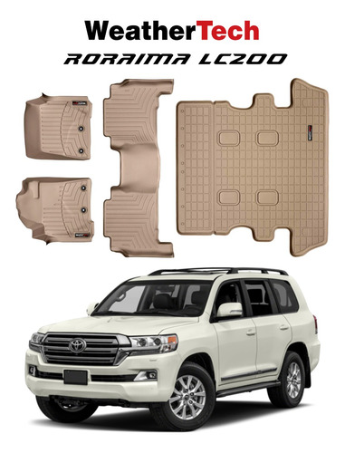 Alfombras Weathertech Roraima Land Cruiser Lc200 Beige 