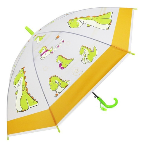 Paraguas Infantil Colorido Reforzado Silbato Diseño Liviano