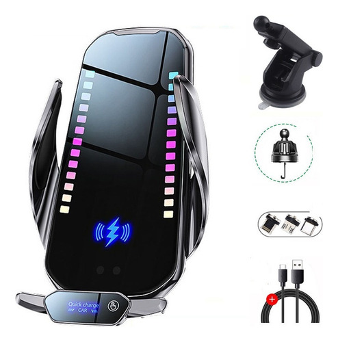 Funda Cargador Inalámbrico Coche For iPhone Y Android New