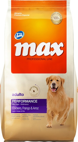 Imagen 1 de 2 de Comida Perro Max Performance Adulto 2kg