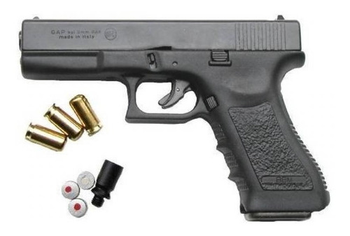 Pistola Fogueo Gap 9mm Pak Bruni Glock  17 + Municion 