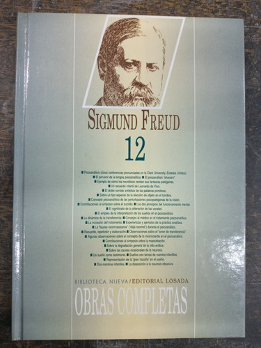 Obras Completas 12 * Sigmund Freud * Losada * Tapa Dura *