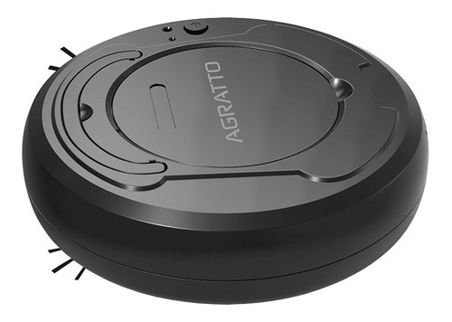 Aspirador De Pó Robô Praticci Aar01i-04 Preto Usb 3w 3.7v Agratto