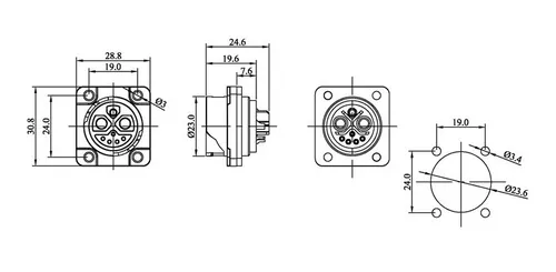 Plug Cabo Carregador Voltz Evs Cargo 21-2