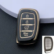 Comprar Wj Nueva Funda De Tpu For Llave De Coche For Hyun 4 Btn Blac