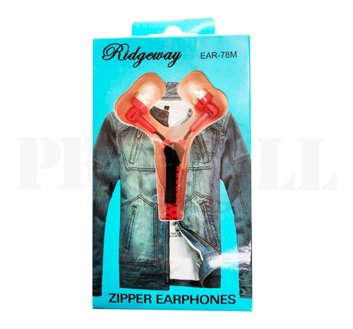 Audífonos Zipper Tipo Cierre Alámbricos Ear-78m