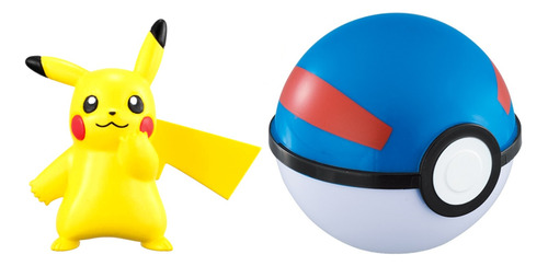 Pokemon Figura Great Ball Pikachu Takara Tomy Arts Gc