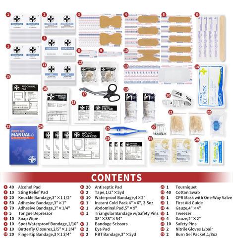 Kit De Primeros Auxilios Multiusos 350 Piezas Profesional