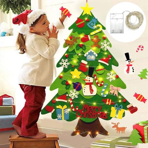 A Adornos Navideños De Fieltro For Árbol De Navidad