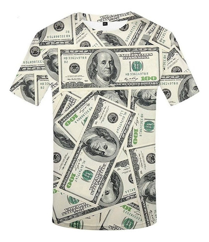 Men Camiseta De Dinero Para Hombres Impresión 3d Factura